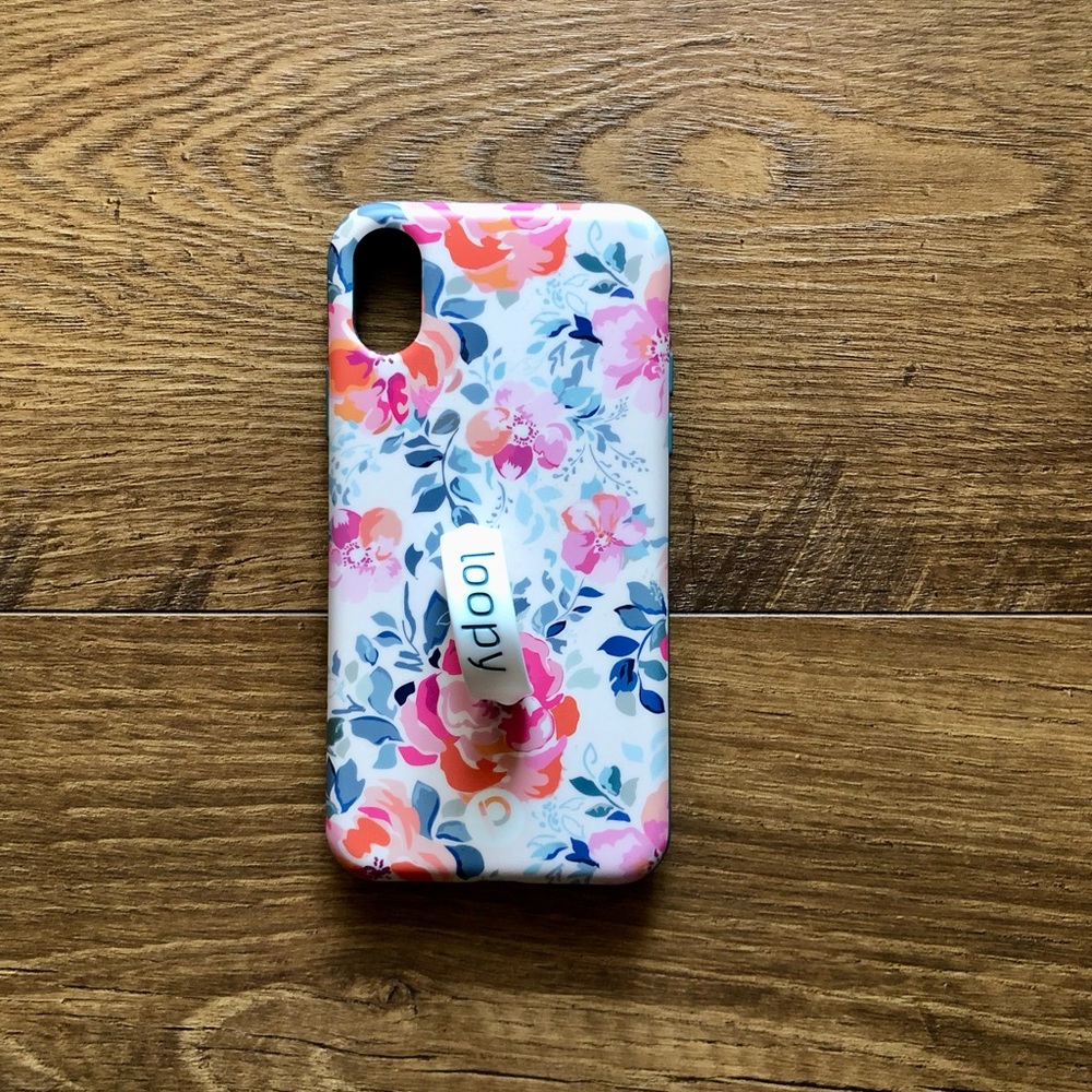 Loopy Case iPhone X/Xs Gardenia Print